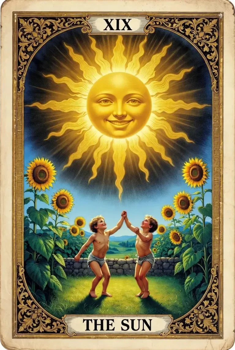 The Sun tarot card
